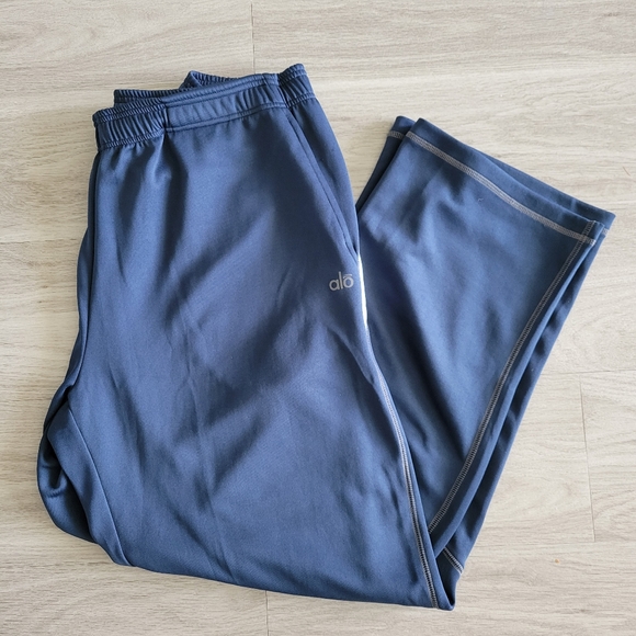 ALO Yoga Pants Alo Yoga Mens Cool Fit Navy Athletic Pants Zip